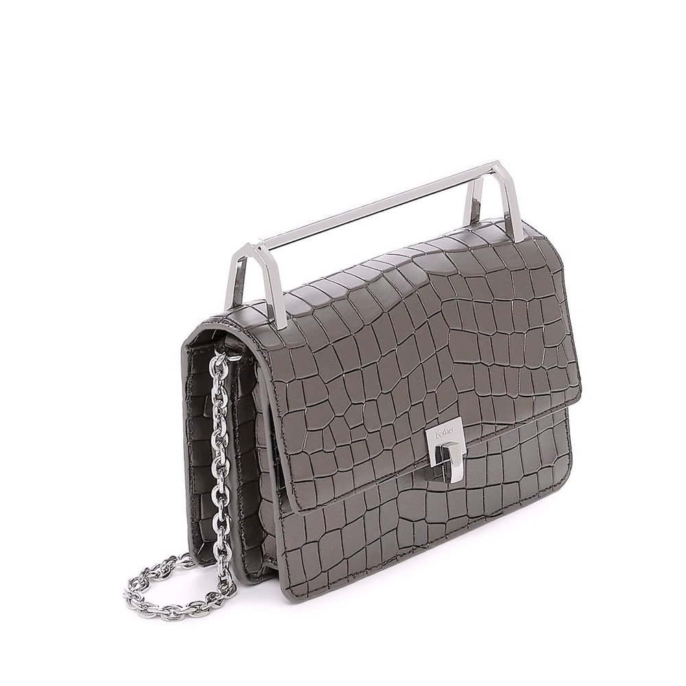 NWT Botkier Lennox Croco Gunmetal Crossbody